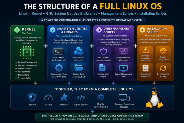 🐧How a Complete Linux OS is Formed