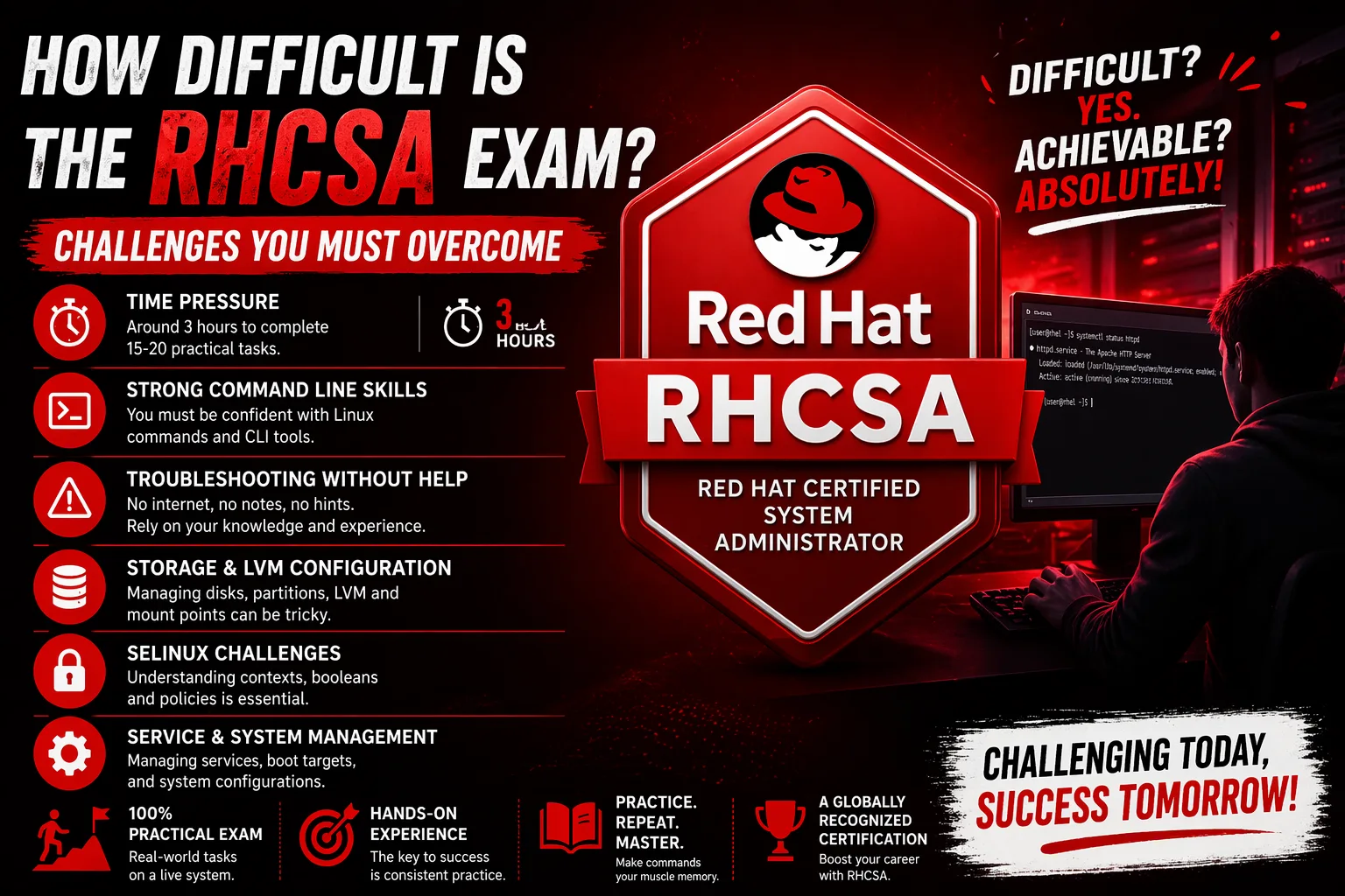 How Difficult Is the RHCSA Exam? Challenges You Must Overcome